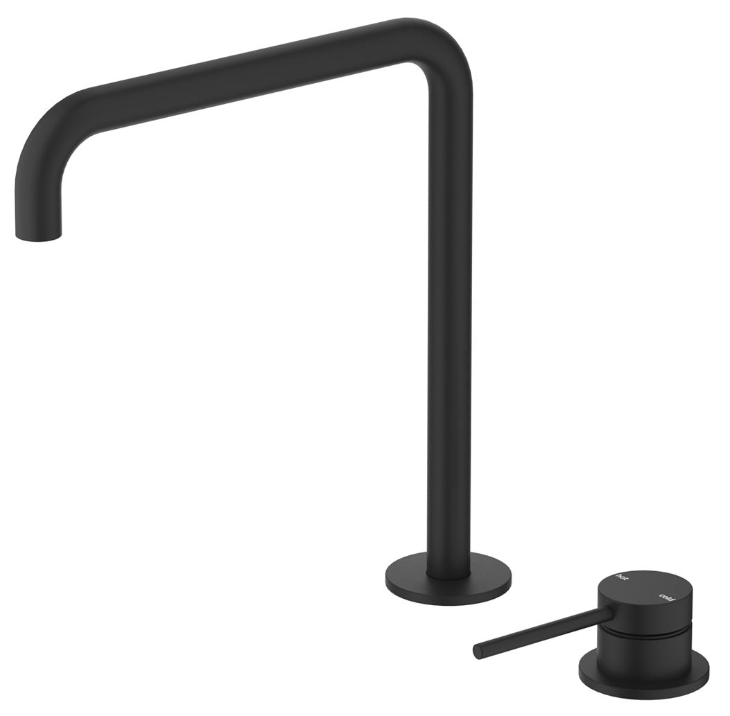 Mica soft-square hob sink/basin mixer set