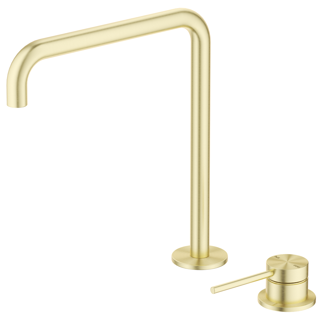 Mica soft-square hob sink/basin mixer set