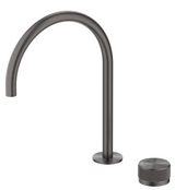 Mica fluted gooseneck hob sink/basin mixer set