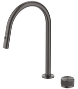 Mica fluted pull-out hob mixer set