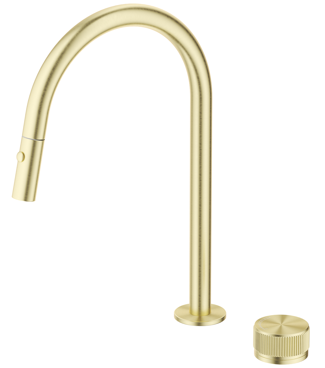 Mica fluted pull-out hob mixer set