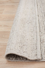 Harvest 801 Silver Wool Viscose Rug