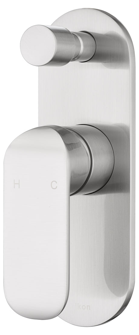 Kara Wall Mixer with Diverter - Brushed Nickel