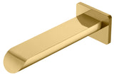 Kara Bath Spout Curved Tip - Brushed Gold