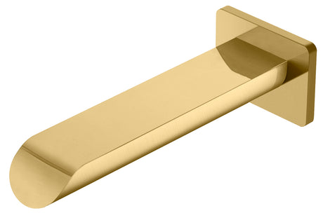 Kara Bath Spout Curved Tip - Brushed Gold