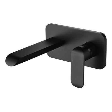 Kara Wall Basin Mixer - Matte Black