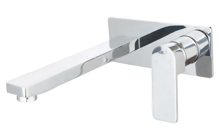 Flores Wall Basin Mixer - Chrome