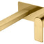 Flores Wall Basin Mixer - Brushed Gold