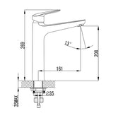 Sulu High Rise Basin Mixer (Chrome)