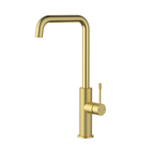 Linie Square neck Sink Mixer - Brushed Gold