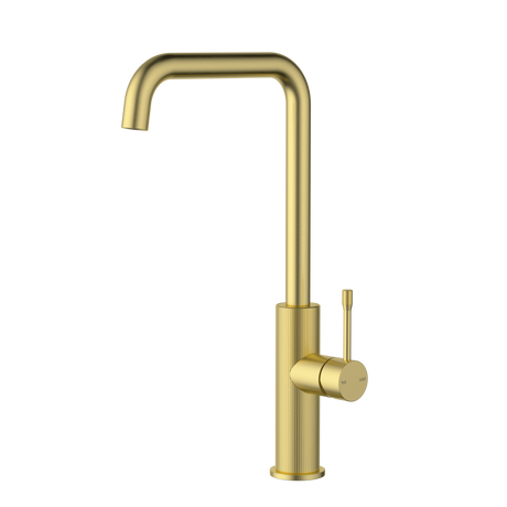 Linie Square neck Sink Mixer - Brushed Gold