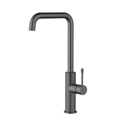 Linie Square neck Sink Mixer - Brushed Gun Metal