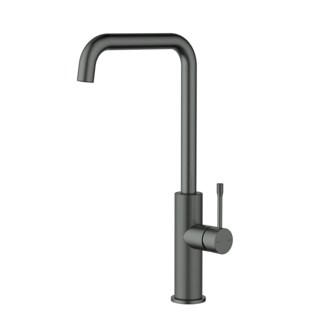 Linie Square neck Sink Mixer - Brushed Gun Metal