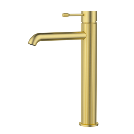 Linie Highrise Basin Mixer - Brushed Gold