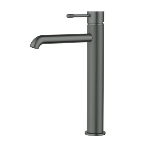 Linie Highrise Basin Mixer - Brushed Gun Metal