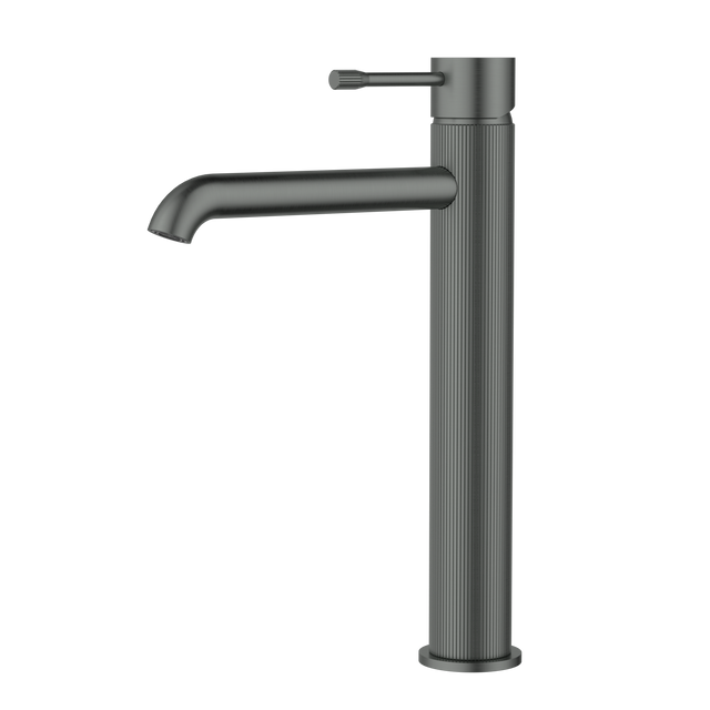 Linie Highrise Basin Mixer - Brushed Gun Metal