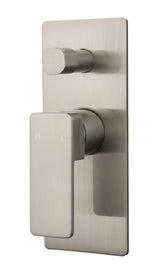Ceram Wall Mixer with Diverter - Brushed Nickel
