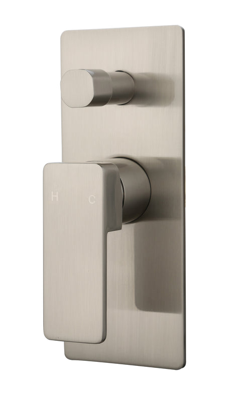Ceram Wall Mixer with Diverter - Brushed Nickel