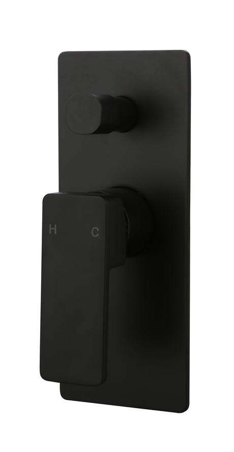 Ceram Wall Mixer with Diverter - Matte Black