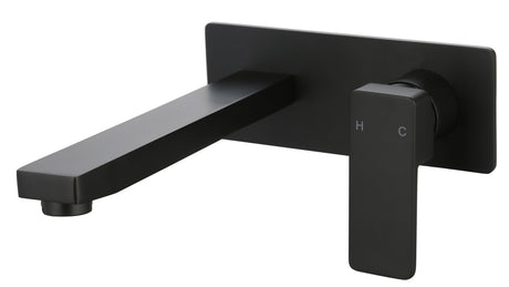 Ceram Wall Basin Mixer - Matte Black