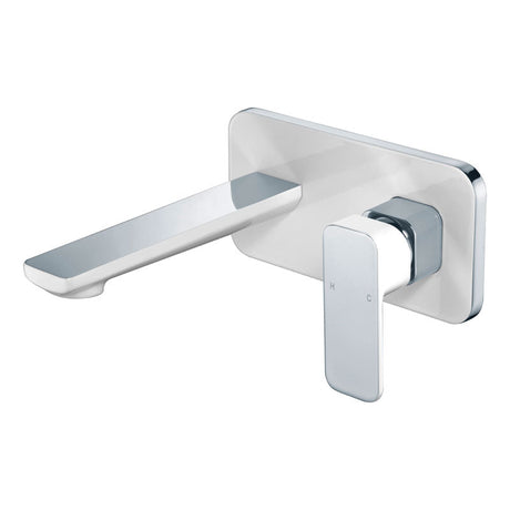 Seto Wall Basin Mixer - Chrome & White