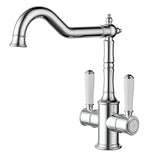 Clasico Twin Handle Sink mixer Ceramic Handle - Chrome