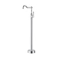 Clasico Free Standing Bath Mixer - Brass Handle - Chrome