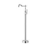 Clasico Free Standing Bath Mixer - Brass Handle - Chrome
