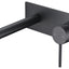 Hali Wall Basin Mixer Curved Spout - Matte Black