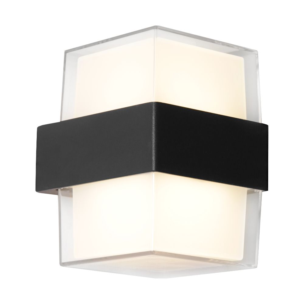 Haast Outdoor 10W LED Wall Light Black IP65