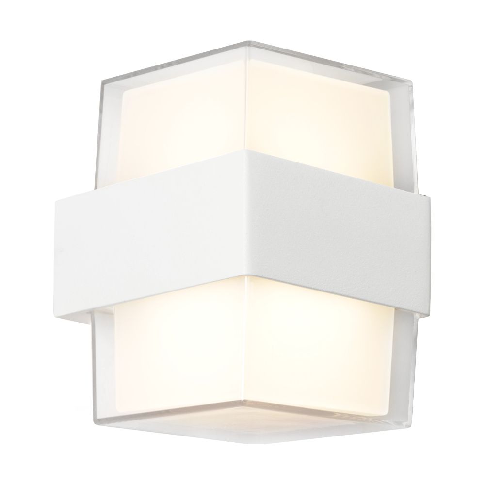 Haast Outdoor 10W LED Wall Light White IP65