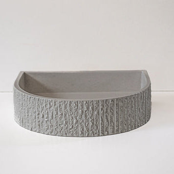 Sticks & Stone Concrete Rugged Half Moon Basin