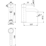 Hali Straight Spout Basin Mixer