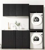 Hampshire Black Laundry Set 1960x600x2100 (Set C)