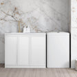 Hampshire White Base Laundry Cabinet with Stone Top and Sink 1060x600x900