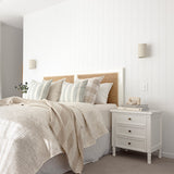Hampton Cane Bedside Table – 3 Drawer – Whitley - 0.57m