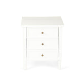 Hampton Cane Bedside Table – 3 Drawer – Whitley - 0.57m