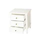 Hampton Cane Bedside Table – 3 Drawer – Whitley - 0.57m