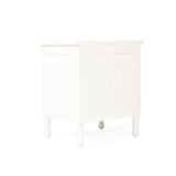 Hampton Cane Bedside Table – 3 Drawer – Whitley - 0.57m