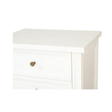 Hampton Cane Bedside Table – 3 Drawer – Whitley - 0.57m