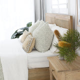 Hampton Cane Cedar Bed – Queen Size – Weathered Oak - 1.65m