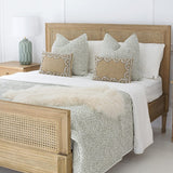 Hampton Cane Cedar Bed – Queen Size – Weathered Oak - 1.65m