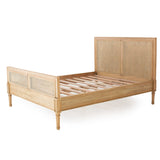Hampton Cane Cedar Bed – Queen Size – Weathered Oak - 1.65m