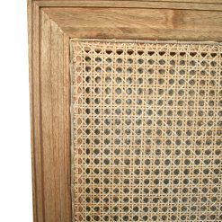 Hampton Cane Cedar Bedhead- King Single - Weathered Oak - 1.3m