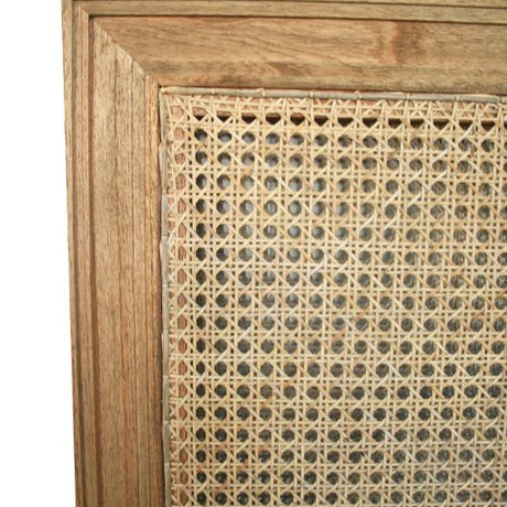 Hampton Cane Cedar Bedhead- King Single - Weathered Oak - 1.3m