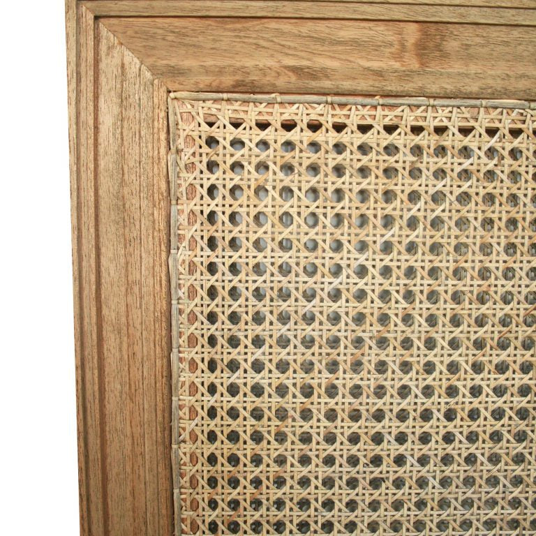 Hampton Cane Cedar Bedhead - Super King - Weathered Oak - 1.22m