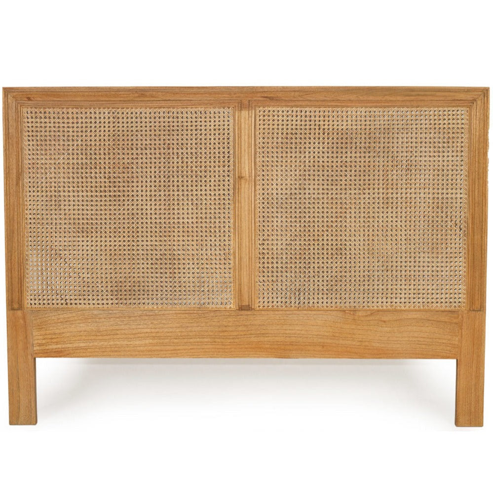 Hampton Cane Cedar Bedhead – King Size – Weathered Oak- 1.3m