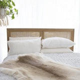 Hampton Cane Cedar Bedhead – King Size – Weathered Oak- 1.3m