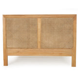 Hampton Cane Cedar Bedhead – King Size – Weathered Oak- 1.3m