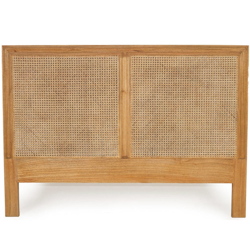 Hampton Cane Cedar Bedhead – King Size – Weathered Oak - 1.3m